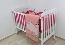Detské deky - Paplón Sateen Hippo toTs smarTrike Hroch 100 % bavlna vzhľad saténu ružový od 0 mesiacov_1
