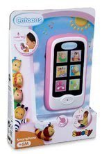 Hračky zvukové - Telefon Cotoons Smoby smartphone s funkcemi nahrávání a přehrávání růžový od 6 měsíců_1