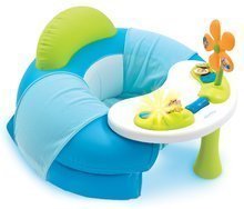 Kindersitze - Aufblasbarer Stuhl Cotoons Cosy Seat Smoby mit didaktischem Tisch blau/rosa ab 6 Monaten_0