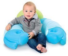 Kindersitze - Aufblasbarer Stuhl Cotoons Cosy Seat Smoby mit didaktischem Tisch blau/rosa ab 6 Monaten_0