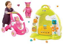 Seturi pentru bebeluși  - Set căsuţă cu cort Discovery Cotoons Smoby cu sunet, lumină, cărucior şi premergător MiniKiss cu scaun de mașină și păpuşă_31