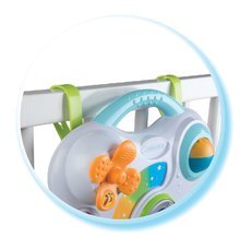Za dojenčke - Komplet sprehajalček in voziček z avtosedežem MiniKiss 3v1 Smoby z zavoro in interaktivna tablica z zvokom in lučko_8