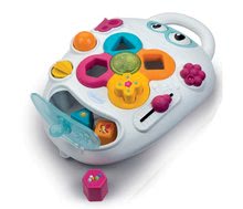 Hračky pre bábätká - Set chodítko s didaktickým kufríkom Trott Cotoons 2v1 Smoby so zvukom a svetlom a sedátko do vane Žaba s prísavkami_2