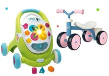 Für Babys - Set Lauflernhilfe mit didaktischem Koffer Trott Cotoons 2v1 Smoby mit Ton und Licht und Laufrad Rookie mit Lenkrollen_19