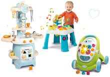 Set per i più piccoli - Set girello Trott Cotoons 2in1 Smoby in cucina con mattoncini, luce e melodia e tavolo didattico con funzioni_30