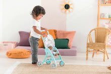 Wózki od 18 miesięcy - Wózek Stroller Mint Mon Grand Poupon Corolle z daszkiem składanym dla lalki o wysokości 30 cm od 18 miesięcy_3