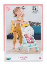 Kinderwagen für Puppe ab 18 Monaten - Puppenwagen Stroller Mint Mon Grand Poupon Corolle mit Faltdach für 30 cm Puppe ab 18 Monaten_6