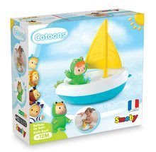 Jucării de apă - Corabie de îmbăiere cu vele şi broscuţă Cotoons Smoby pentru cei mici de la 12 luni_2