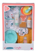 Játékbaba kiegészítők - Étkészlet táskában előkével Mealtime Set Corolle 30 cm játékbabának 11 kiegészítő 18 hó-tól_1