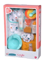 Dodatki za punčke in dojenčke - Jedilni set s torbico in slinčkom Mealtime Set Corolle za 30 cm punčko 11 dodatkov od 18 mes_2