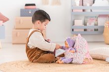 Játékbaba kiegészítők - Hátizsák babahordozóval Floral Corolle 30 cm játékbabának vállpánt állítható_7