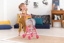 Wózki od 18 miesięcy - Wózek sportowy z składaną budką Stroller Floral Corolle przed 30 cm lalką od 18 miesięcy_1