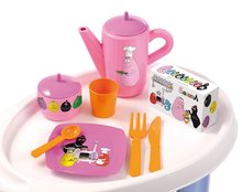 Accesorii și vase de bucătărie de jucărie - Mașină de servit Barbapapa Écoiffier cu set de ceai cu 35 accesorii de la 18 luni_1