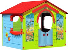 Kućice za djecu - PalPlay 300-0560 Detský domček HAPPY HOUSE ZELENÝ S KVETINKAMI, 130*111*115 cm _2