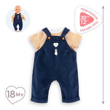 Тениска и гащеризон за кукла „T-shirt & Navy Blue Overall Mon Premier Poupon Corolle“