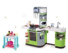 Kuhinje za otroke kompleti - Komplet kuhinja CookMaster Verte Smoby z ledom in voziček s sladoledom Frozen_16