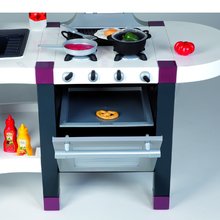 Produse vechi - Bucătărie electronică Tefal French Touch Smoby superbă bordo cu lapte 30 de accesorii_0