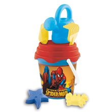 Produse vechi - Set de nisip în găleată Mondo cu stropitoare The Ultimate Spiderman 7 bucăţi 14 cm_0