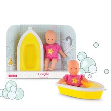 Lutke za djecu od 18 mjeseci - Lutka Mini Bath Plouf Corolle sa smeđim očima i brodićem 20 cm od 18 mjeseci_3
