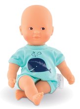 Păpuși de la 18 luni - Păpușa Mini Bath Blue Corolle cu ochi căprui și aripioare 20 cm de la 18 luni_1