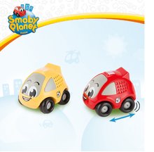 Mașinuțe - Maşinuţă Vroom Planet Smoby care se trage în spate şi merge în faţă roşie/galbenă de la 12 luni_2