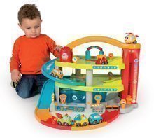 Hračky pre bábätká - Set chodítko s didaktickým kufríkom Trott Cotoons 2v1 Smoby so zvukom a svetlom a dvojposchodová garáž Vroom Planet Grand_21