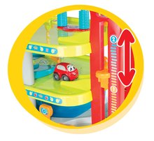 Pre bábätká - Set chodítko s didaktickým kufríkom Trott Cotoons 2v1 Smoby so zvukom a svetlom a dvojposchodová garáž Vroom Planet Grand_15