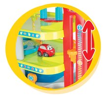 Za dojenčke - Komplet didaktična miza Activity Table Cotoons Smoby z zvokom in lučko in dvoetažna garaža Vroom Planet Grand_5