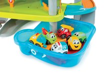 Hračky pre bábätká - Set chodítko s didaktickým kufríkom Trott Cotoons 2v1 Smoby so zvukom a svetlom a dvojposchodová garáž Vroom Planet Grand_18