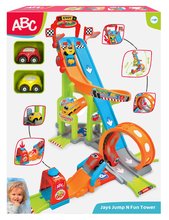 Steze za avtomobile - Komplet skakalna avtosteza Mega Jump Vroom Planet Smoby in dvoetažna garaža_3