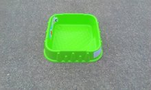 Pieskoviská pre deti - Pieskovisko Starplast štvorcové s krytom objem 60 litrov zeleno-modré od 24 mes_1