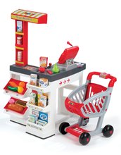 Obchody pre deti - Obchodík SuperMarket Smoby s nákupným košíkom a 49 doplnkami_2