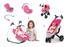 Játék babakocsi szettek - Szett babakocsi 3in1 Maxi Cosi&Quinny Smoby (70 cm tolókar) és hinta, autósülés és etetőszék 3in1_11