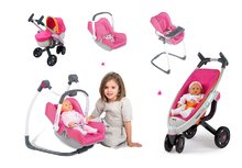 Játék babakocsi szettek - Szett babakocsi 3in1 Maxi Cosi&Quinny Smoby (70 cm tolókar) és hinta, autósülés és etetőszék 3in1_13