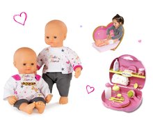 Dojenčki in dodatki - Komplet dojenček Baby Nurse Zlata izdaja Smoby 32 cm in set za previjanje dojenčka v kovčku od 24 mes_1