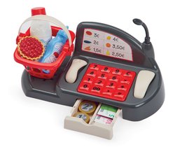 Pokladna 100% Chef Écoiffier mechanická s košíkem a 26 doplňky od 18 měsíců