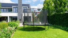 Trampolini con rete di sicurezza - Trampolino con rete di protezione Silhouette trampoline Exit Toys rotondo diametro 244 cm nero_1