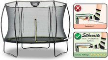 Trampolini con rete di sicurezza - Trampolino con rete di protezione Silhouette trampoline Exit Toys rotondo diametro 244 cm nero_2