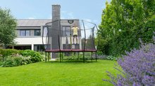 Trambulinok vedőhálóval - Trambulin védőhálóval Silhouette trampoline Exit Toys kerek 244 cm átmérővel rózsaszin_0