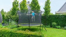 Trambuline cu plasă de siguranță - Trambulină cu plasă de siguranță Silhouette trampoline Green Exit Toys rotundă diametru 305 cm verde_1