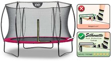 Trambuline cu plasă de siguranță - Trambulină cu plasă de siguranță Silhouette trampoline Pink Exit Toys rotundă diametru 305 cm roz_2