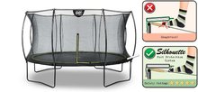 Trampolines avec filet de sécurité - Trampoline avec filet de protection Silhouette trampoline Exit Toys Cercle de diamètre 366 cm noir_2