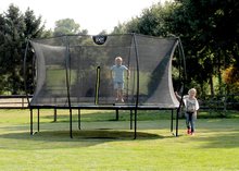 Trambuline cu plasă de siguranță - Trambulină cu plasă de siguranță Silhouette trampoline Black Exit Toys rotundă diametru 427 cm neagră_1