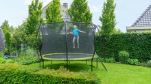 Trambulinok vedőhálóval - Trambulin védőhálóval Silhouette trampoline Exit Toys kerek 427 cm átmérővel zöld_1