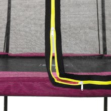 Trampolini con rete di sicurezza - Trampolino con rete di protezione Silhouette trampoline Pink Exit Toys 153*214 cm rosa_2
