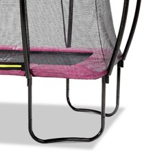 Trambuline cu plasă de siguranță - Trambulină cu plasă de siguranță Silhouette trampoline Pink Exit Toys 153*214 cm roz_0