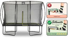 Trampolini z zaščitno mrežo - Trampolin z zaščitno mrežo Silhouette trampoline Exit Toys 214*305 cm črn_2