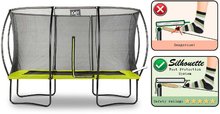 Trampolines avec filet de sécurité - Trampoline avec filet de protection Silhouette trampoline Exit Toys 244×366 cm vert_2