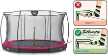 Zemní trampolíny  - Trampolína s ochrannou sítí Silhouette Ground Pink Exit Toys přízemní průměr 366 cm růžová_1