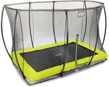 Trampolines au sol - Trampoline avec filet de protection Silhouette Ground Exit Toys 244*366 cm vert_1